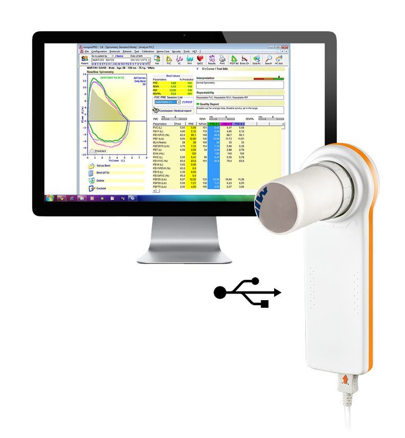 Mir Minispir Spirometre Cihazı